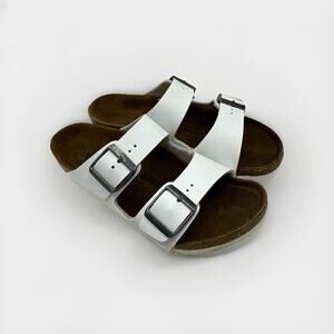 Birkenstock Kid's Arizona Sandal Narrow Width 3-3.5 (8-12 yrs) White 34|220|L3